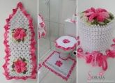 Jogo de tapete flores